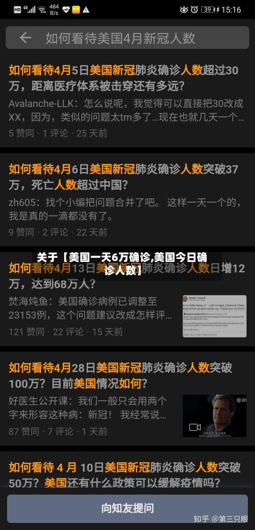 关于【美国一天6万确诊,美国今日确诊人数】