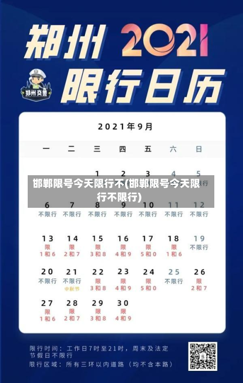 邯郸限号今天限行不(邯郸限号今天限行不限行)