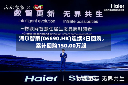 海尔智家(06690.HK)连续3日回购，累计回购150.00万股