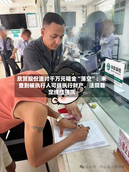 欣贺股份追讨千万元租金“落空”：未查到被执行人可供执行财产，法院裁定终结强执