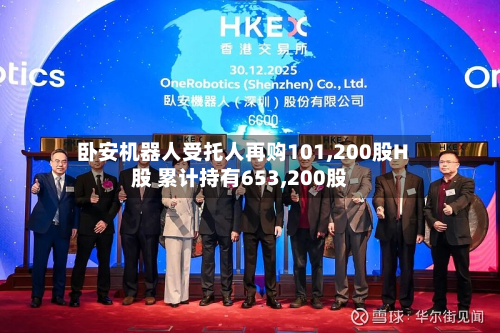 卧安机器人受托人再购101,200股H股 累计持有653,200股