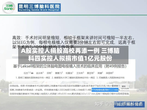 A股实控人捐股高校再添一例 三博脑科四实控人拟捐市值1亿元股份
