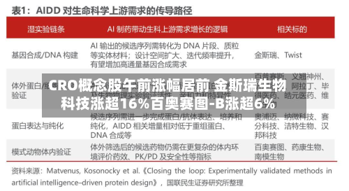 CRO概念股午前涨幅居前 金斯瑞生物科技涨超16%百奥赛图-B涨超6%-第1张图片