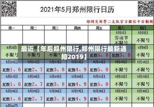 最近【年后郑州限行,郑州限行最新通知2019】
