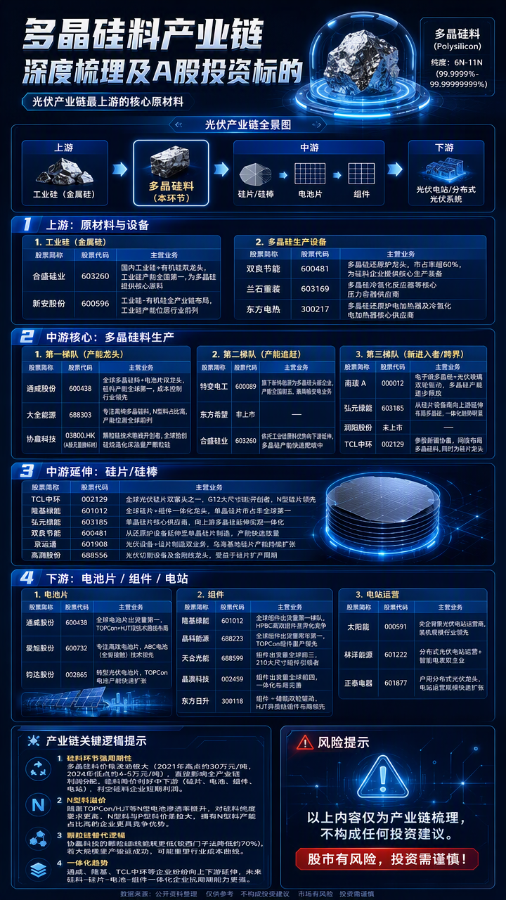 【现货异动】多晶硅料30天上涨27.66%！反内卷减产+联合收储引爆供给侧收缩预期